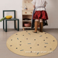 Eco-friendly Jute round baby child kids play mat